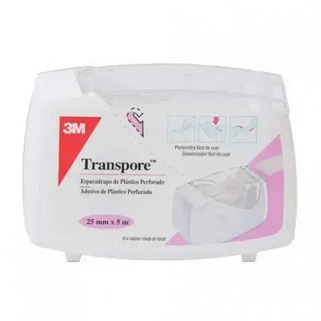 IOOX Transpore White Medical Tape 5 m x 2.5 cm 3m