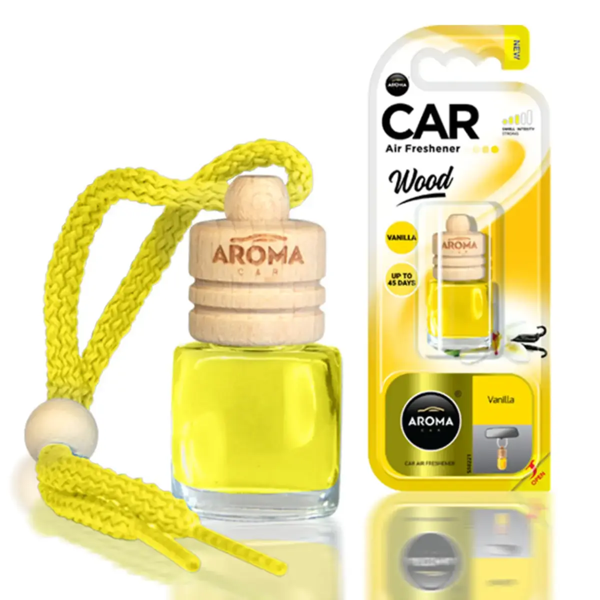 Car air freshener AROMA WOOD VANILIA