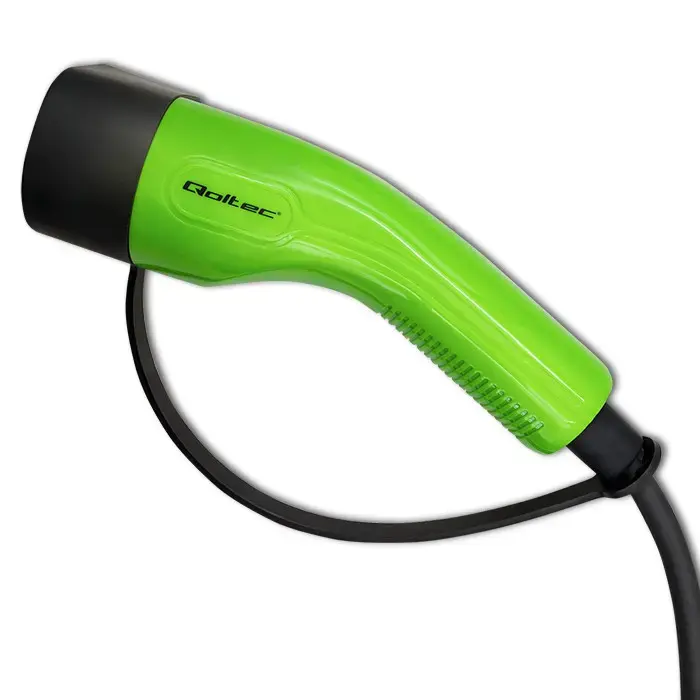Qoltec Mobile EV charger with adjustable 2in1 Type2 | 11kW | CEE 32A | Wi-fi | LCD | 3 phase | Portable | Wallbox | 5m