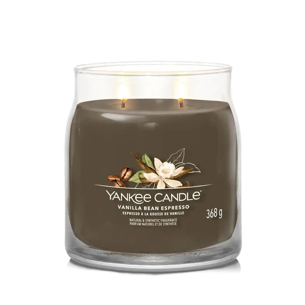 Yankee Candle Signature Medium Candle Vanilla Bean Espresso 368 G