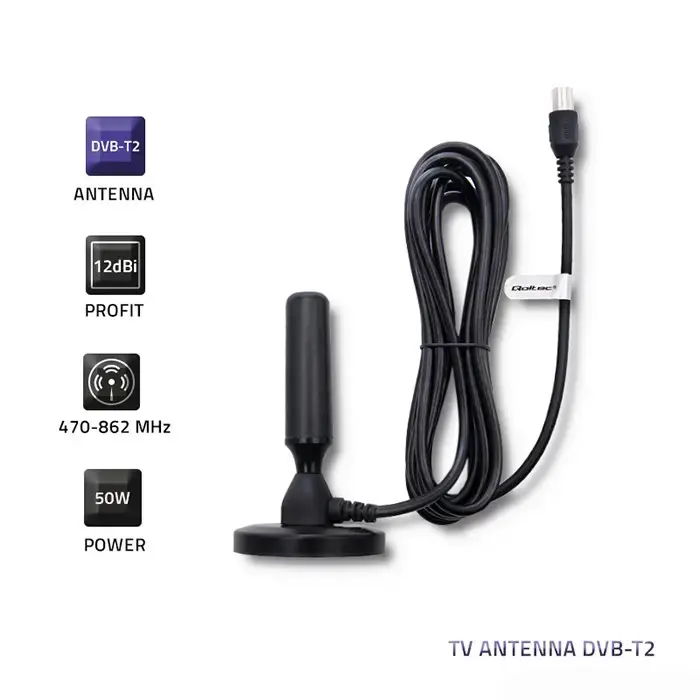 Qoltec TV Antenna DVB-T2