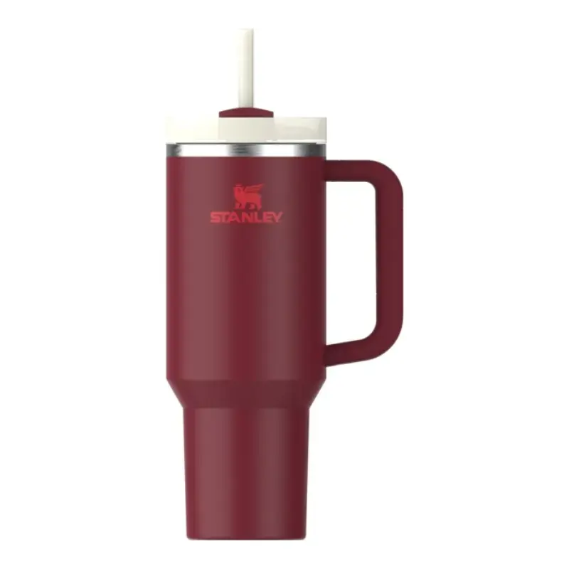 Termokrūze ar salmiņu The Quencher H2.O FlowState Tumbler 1.18L tumši sarkana
