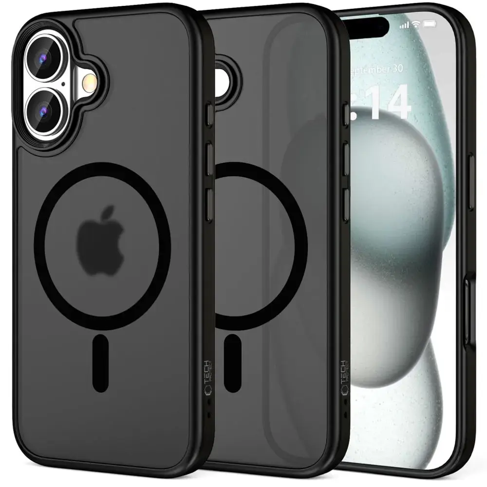 TECH-PROTECT MAGMAT MAGSAFE IPHONE 16 PLUS MATĒTS MELNS