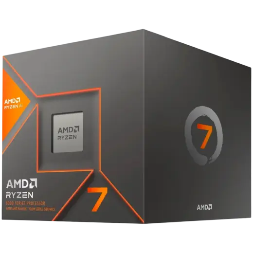 AMD CPU Desktop Ryzen 7 8C/16T 8700G (3.8/5.1GHz Max, 24MB,65W,AM5) with Wraith Stealth Cooler, box