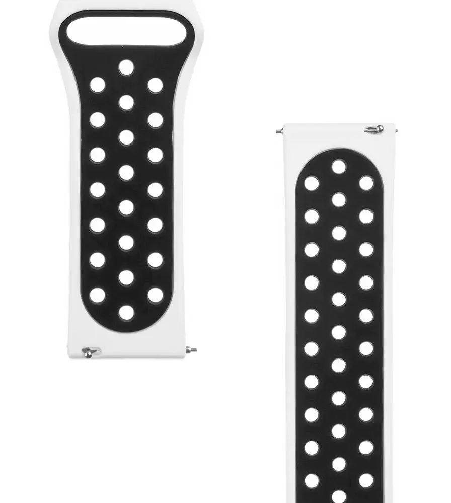 Tactical 713 Double Silicone Band 22mm White|Black