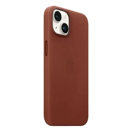 MPP73ZM|A Apple Leather Magsafe Cover for iPhone 14 Umber