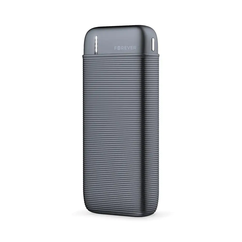 Forever TB-100M ārējais akumulators (powerbank) | 10000 mAh | 10.5W | Micro USB, USB-C | melns