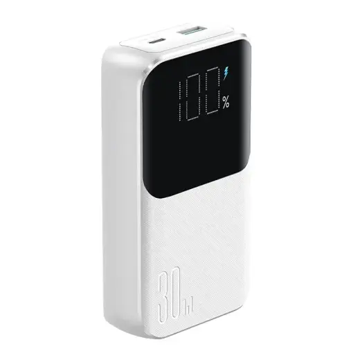 Joyroom JR-PBC06 ārējais akumulators (powerbank) | 10 000 mAh | 30W | USB-C, Lightning | balts