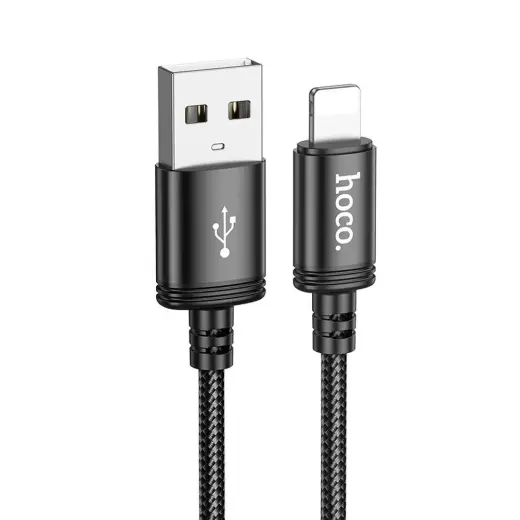 Hoco X89 duomenų perdavimo ir įkrovimo laidas | USB-A į Lightning | 12W | 2m | juodas