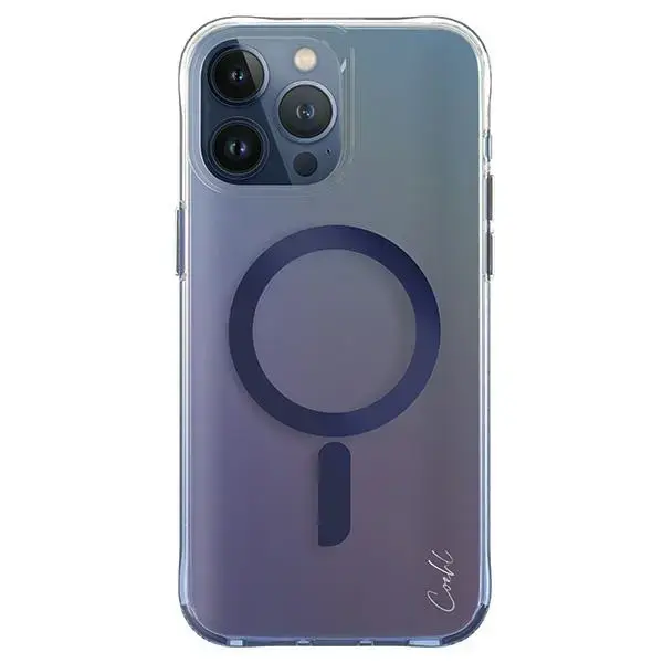 UNIQ etui Coehl Dazze iPhone 15 Pro Max 6.7" Magnetic Charging niebieski|azure blue