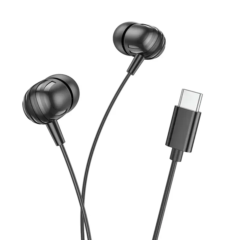 Borofone Earphones BM77 Delicious with microphone Type C black