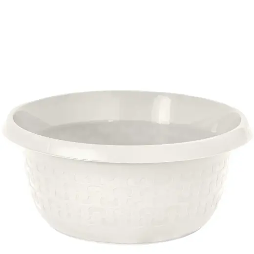 Bļoda apaļa Cotton 15L, balta