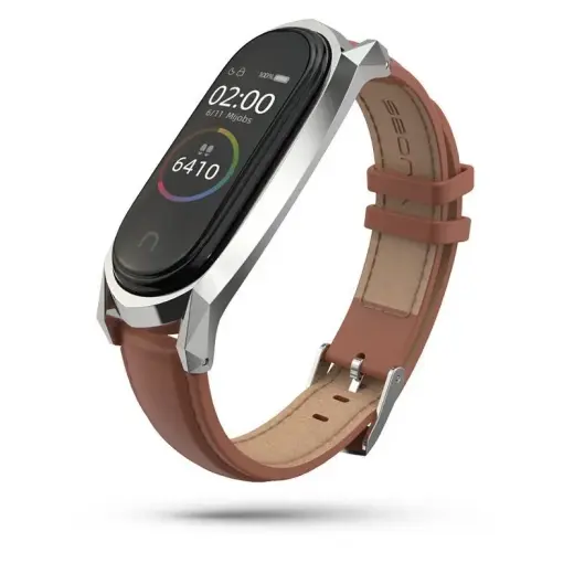 Tech-Protect Herms strap for Xiaomi Mi Smart Band 5 | 6 | 6 NFC - brown