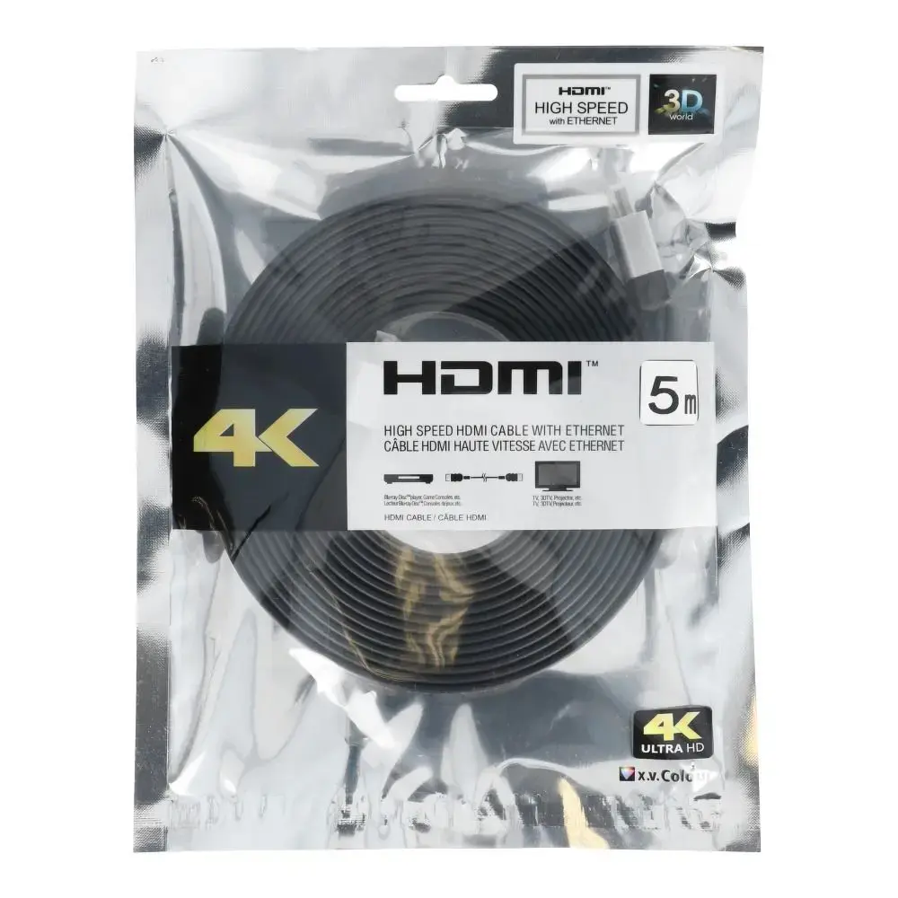 Cable HDMI to HDMI 4K 60Hz High Speed with Ethernet ver. 2.0 BLISTER 5 m black