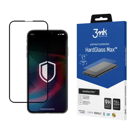 3mk HardGlass Max™ tempered glass for phone iPhone 14 Max
