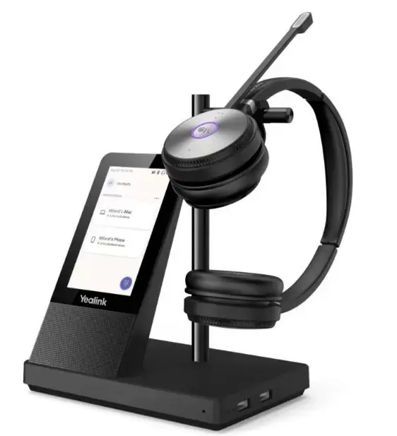 Wireless headphones WH66 Dual charging stand Teams Dect