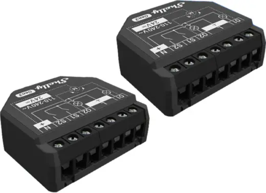 Set of 2 Shelly 2PM Gen3 WiFi/Bluetooth Controllers