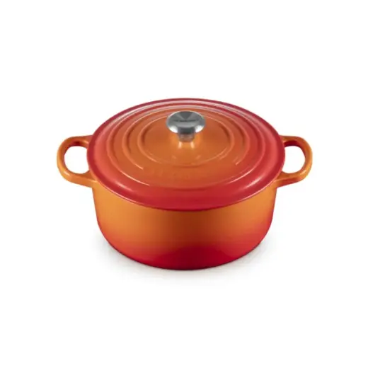 Čuguna katls apaļš Ø34cm / 12L oranžs