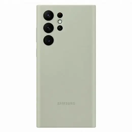 EF-PS908TME Samsung Silicone Cover for Galaxy S22 Ultra Olive Green