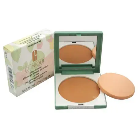 Clinique Stay-Matte Sheer Pressed Powder Oil-Free 7.6g (Various Shades) - Stay Honey