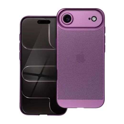 Breezy telefono dėklas iPhone 17 Air violetinis