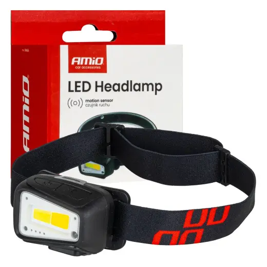 LED Headlamp COB 1800mAh (BATT) AMIO-04666