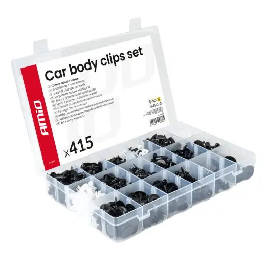 Car body clips set 415 pcs. AMIO-04738