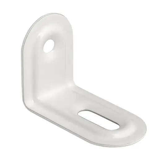 Angle bracket FKS2 40x28x22x1,0mm, for fittings, white