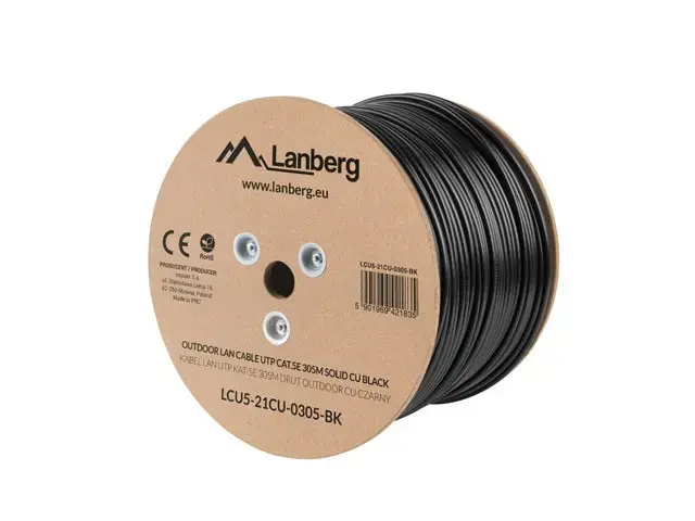 Cable UTP Cat.5E CU 305 m wire outdoor