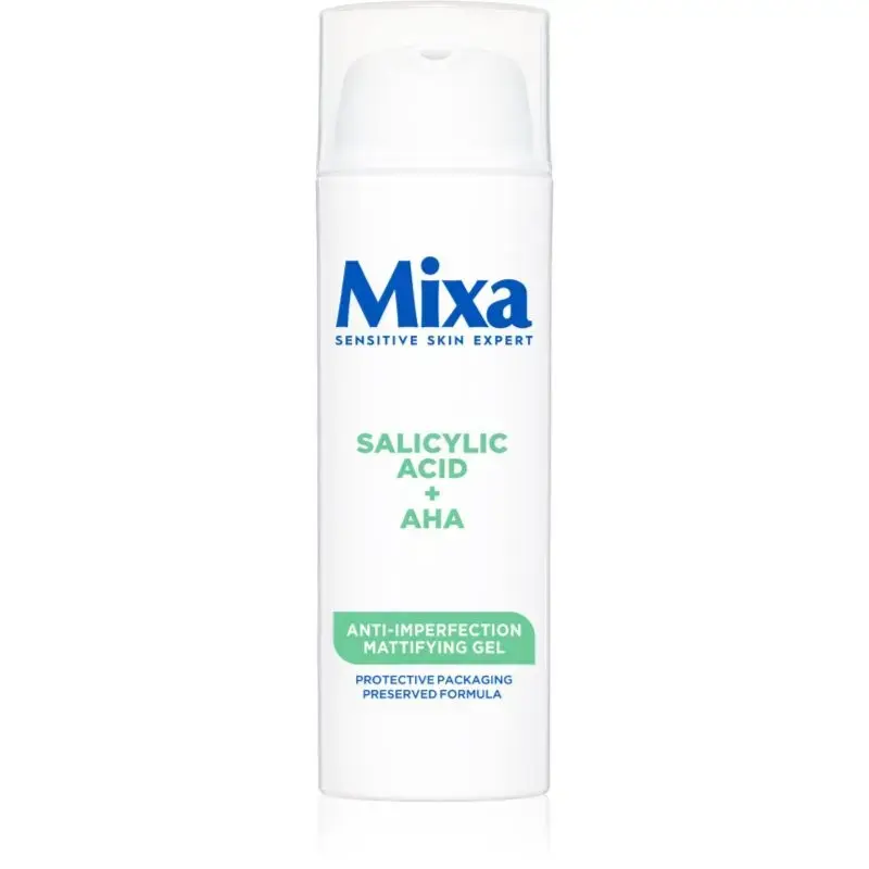 Mixa Salicylic Acid + AHA Mattifying Gel for Skin Against Blemishes - 50ml