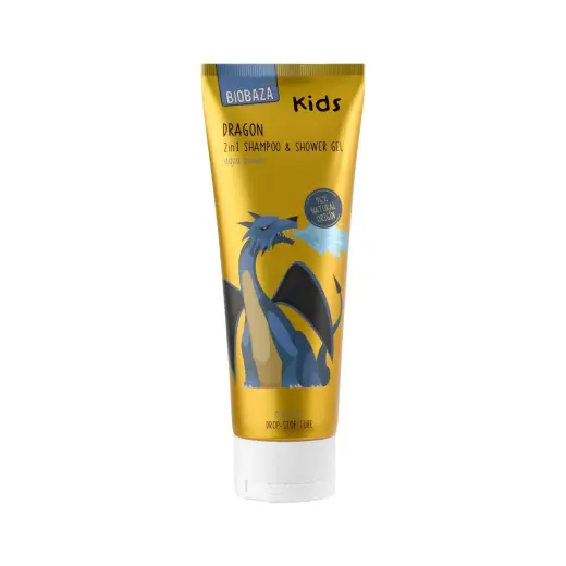 Biobaza, Dragon Kids, Shower Gel & Shampoo 2-In-1, Aloe Vera, 250 ml