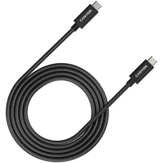 CANYON cable UC-42 USB-C to USB-C 240W 20Gbps 4k 2m Black
