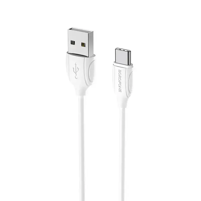 Borofone BX19 Benefit data transfer and charging cable | USB-A to USB-C | 15W | 1m | white