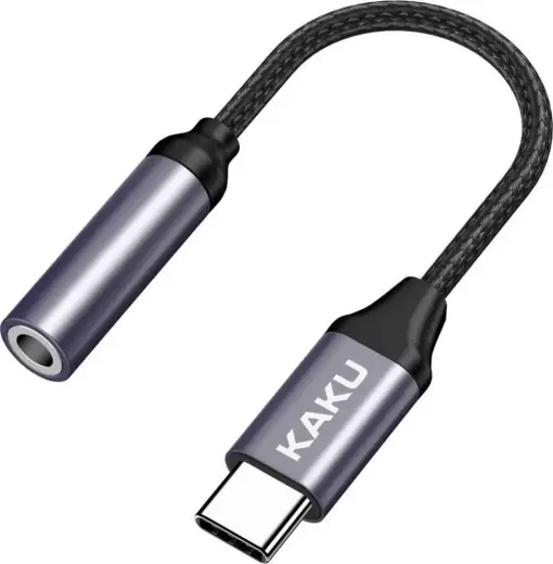 KAKUSIGA KSC-428 USB-C|3,5 mm adapteris melns