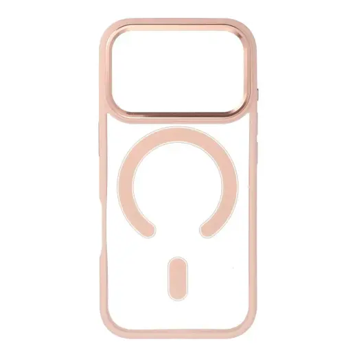 Color Edge Mag telefoni ümbris MagSafe toega iPhone 17 Pro roosa