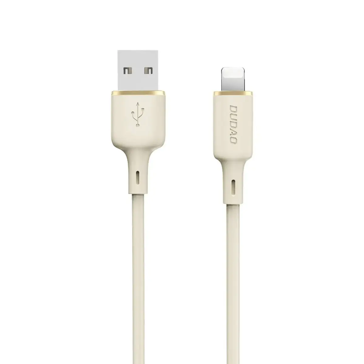 Dudao L7SL datu pārraides un uzlādes vads | USB-A uz Lightning | 25W | 1m | bēšs