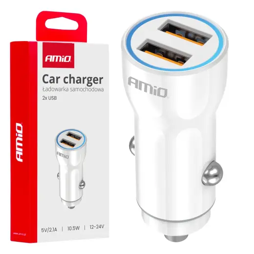 AMiO AMiO-03879 auto lādētājs | 10W | USB-A
