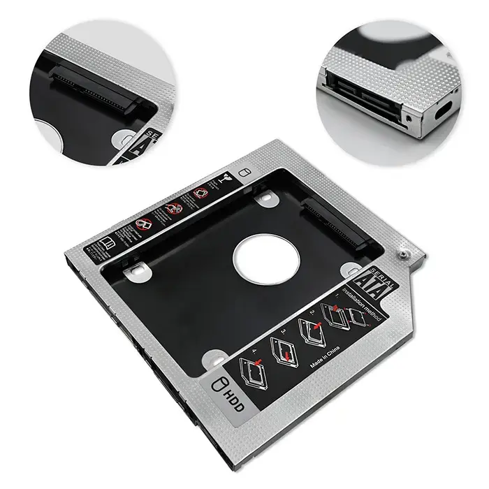 Qoltec HDD Caddy for laptop 2.5" HDD | 9.5 mm