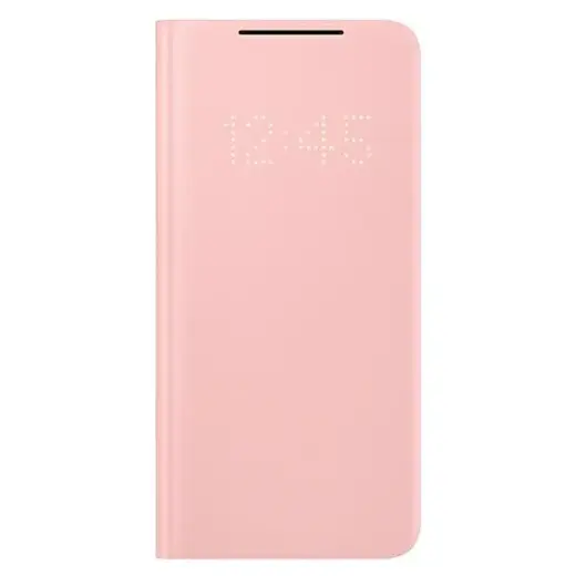 EF-NG996PPE Samsung LEDView maciņš Galaxy S21+ rozā 