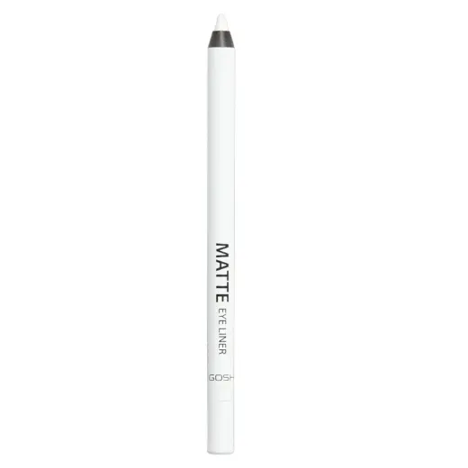 Gosh, Matte Eye Liner, Cream Pencil, Kohl Eyeliner, 001, Dover White, 1.2 g