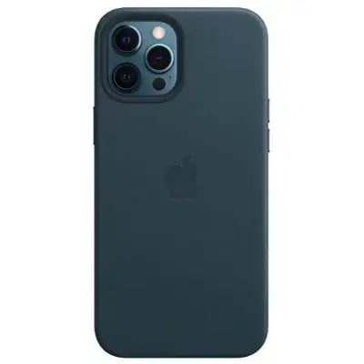 MHKK3FE|A Apple Leather Magsafe Cover for  iPhone 12 Pro Max Baltic Blue