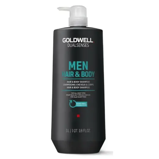 Goldwell Dualsenses Men Hair & Body Shampoo 1000Ml in Clear
