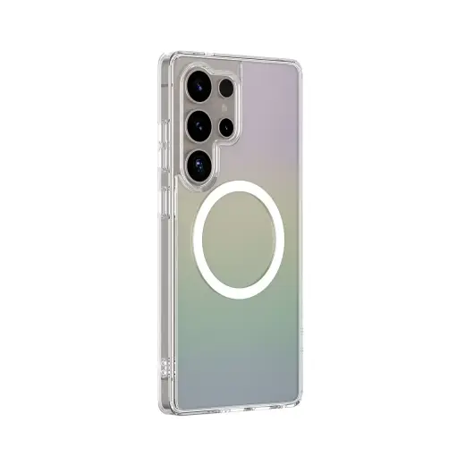 AmazingThing Minimal Mag Case with Magnetic Ring for Samsung Galaxy S25 Ultra - Iridescent