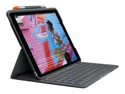Logitech Keyboard and Folio Case - QWERTZ - Gray