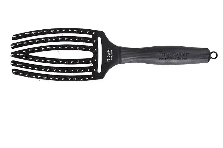 Olivia Garden Detangling Hairbrush Finger Olivia Garden Black