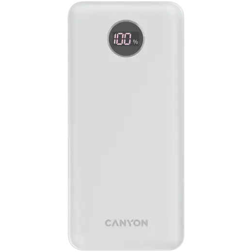 CANYON power bank PB-2002 LED 20000 mAh PD 20W QC 3.0 White