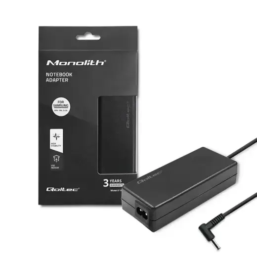 Qoltec Power adapter for laptop Samsung 65W | 19V | 3.42A | 3.0*1.0