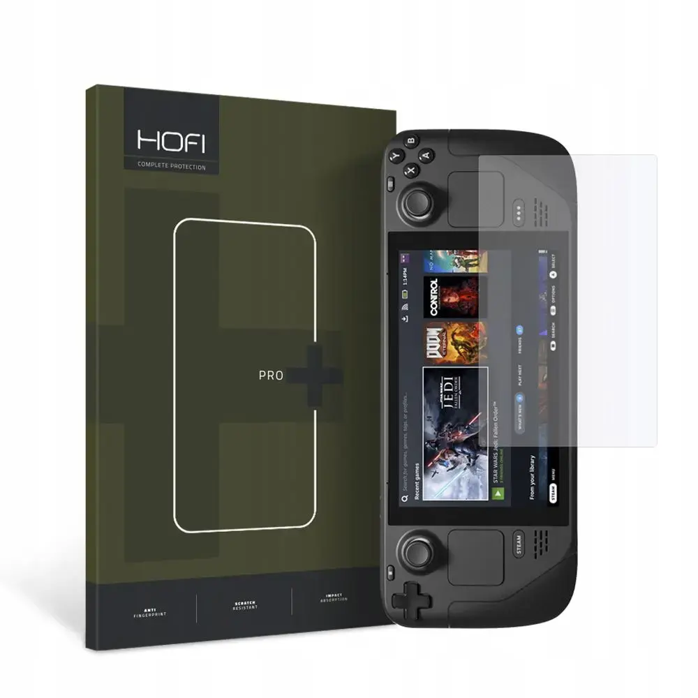 RŪDĪTS STIKLS HOFI GLASS PRO+ STEAM DECK | OLED CAURSPĪDĪGS