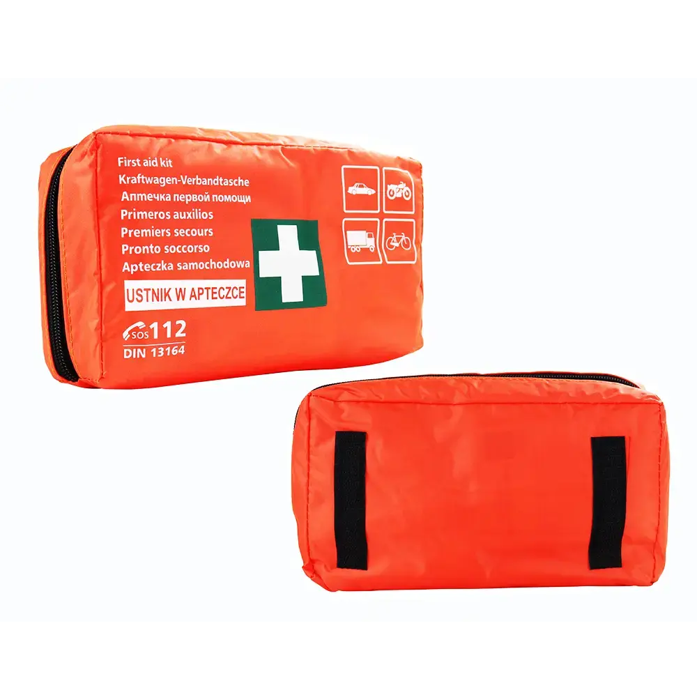 First aid kit with mouthpiece DIN 13164