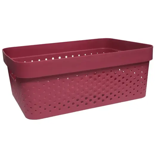 Basket Deny 35x26x13cm, red